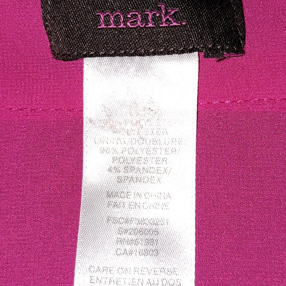 Mark Barbie Pink Draped Sleeveless Top size Medium - Picture 3 of 5